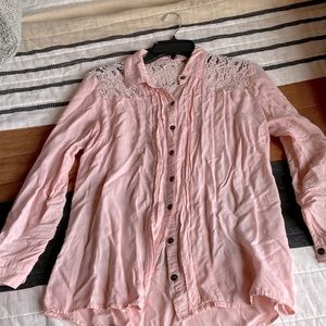 Small pink dress shirt